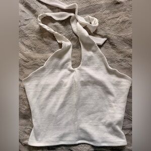 SO White Halter Top